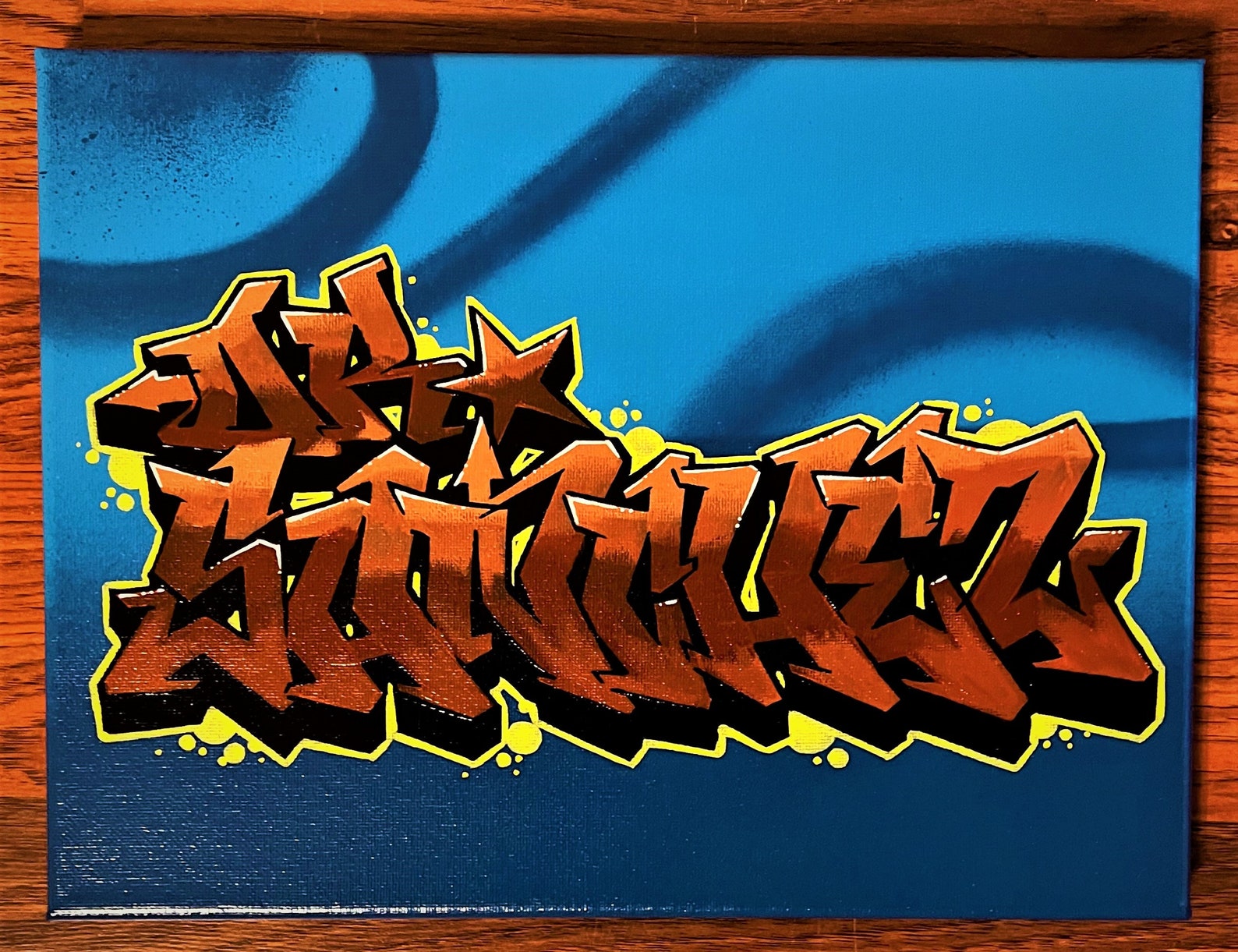 Personalized Custom Graffiti Name, Word, Letters on Canvas. Hand ...