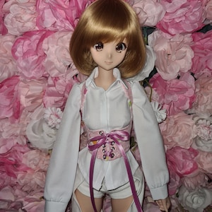 Underbust corset with heart print, BJD, SD 1/3, Smartdoll, Dollfie Dream
