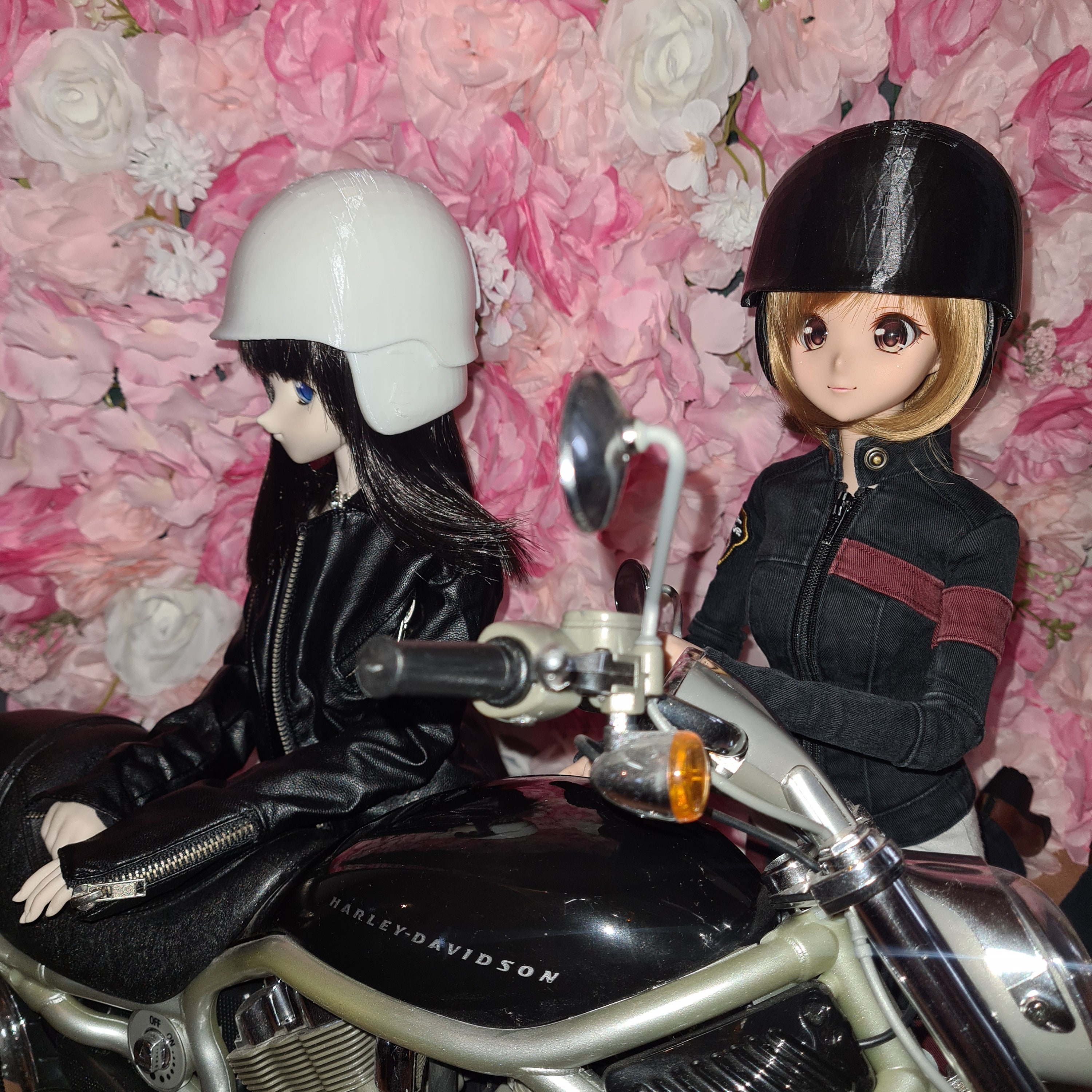 doll motorcycle helmet Motorcycle Jet Helmet 3D Print Kit, BJD, SD 1/3, Smartdoll, Dollfie Dream