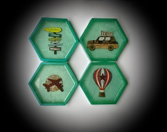 Hand Made Resin Coasters - Highly Customizable