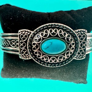 Reloj vintage Art Deco Peekaboo para mujer, brazalete de 7,5" imagen 2