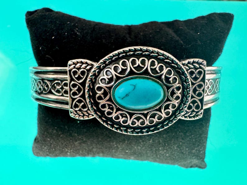 Reloj vintage Art Deco Peekaboo para mujer, brazalete de 7,5" imagen 2