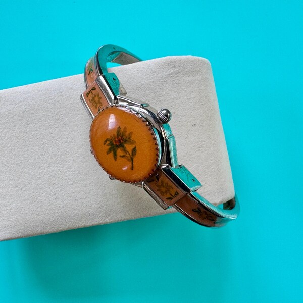 Vintage Edelweiss Peek-A-Boo Cuff Watch