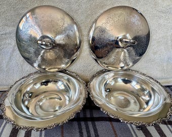 Vintage Two Sets of Oneida Food Server, 3pc per set