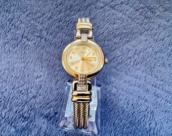 Vintage Aspire Silver and Gold Hue Ladies Watch, 1990’s