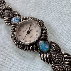 Vintage Silver and Marcasite Watch - Etsy display picture 1