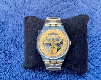 Vintage Swatch Gold Smile Series Unisex Watch, 1991