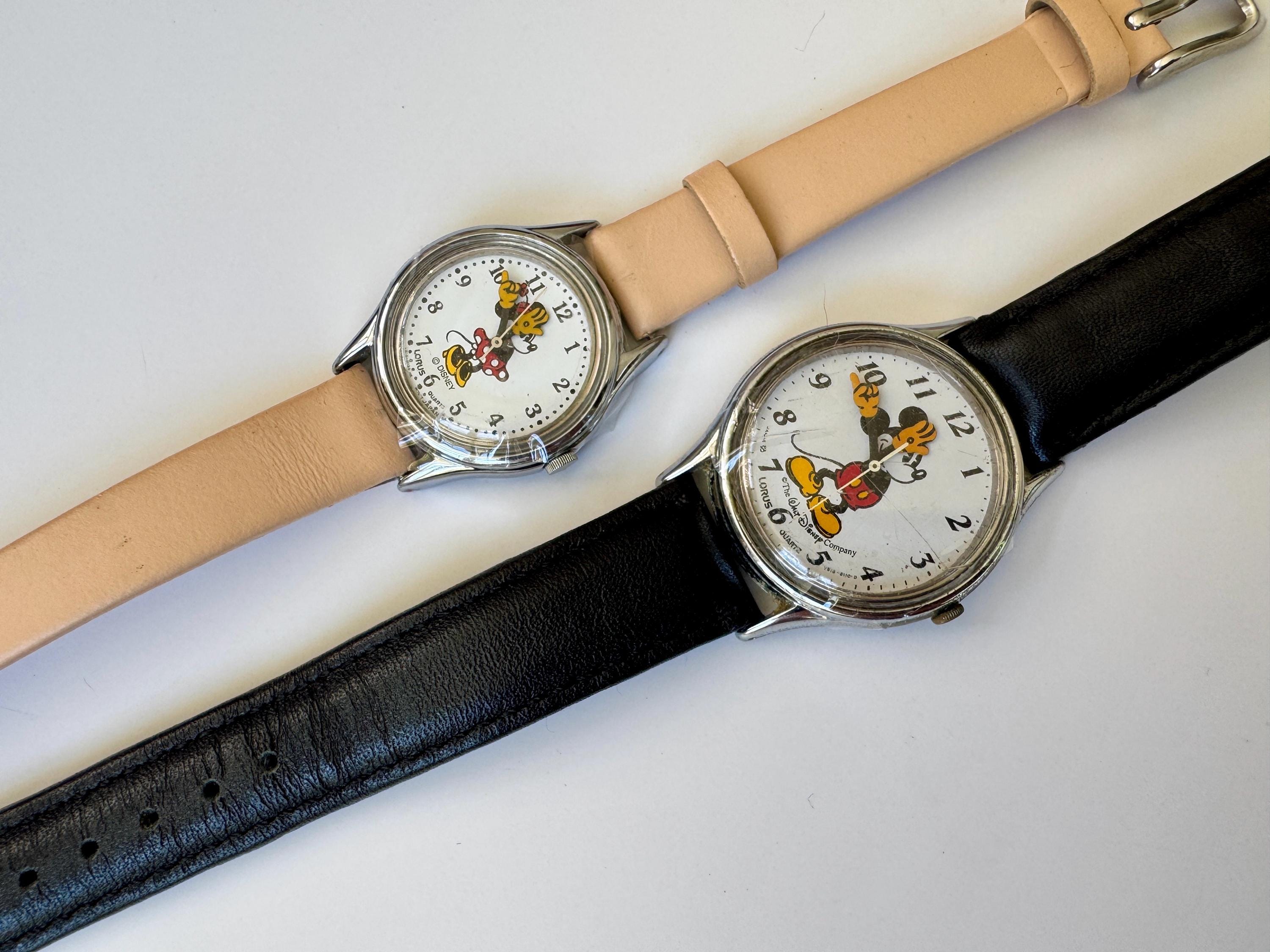 Vintage Pair of Mickey and Minnie Mouse Lorus Watches - Etsy display picture 2