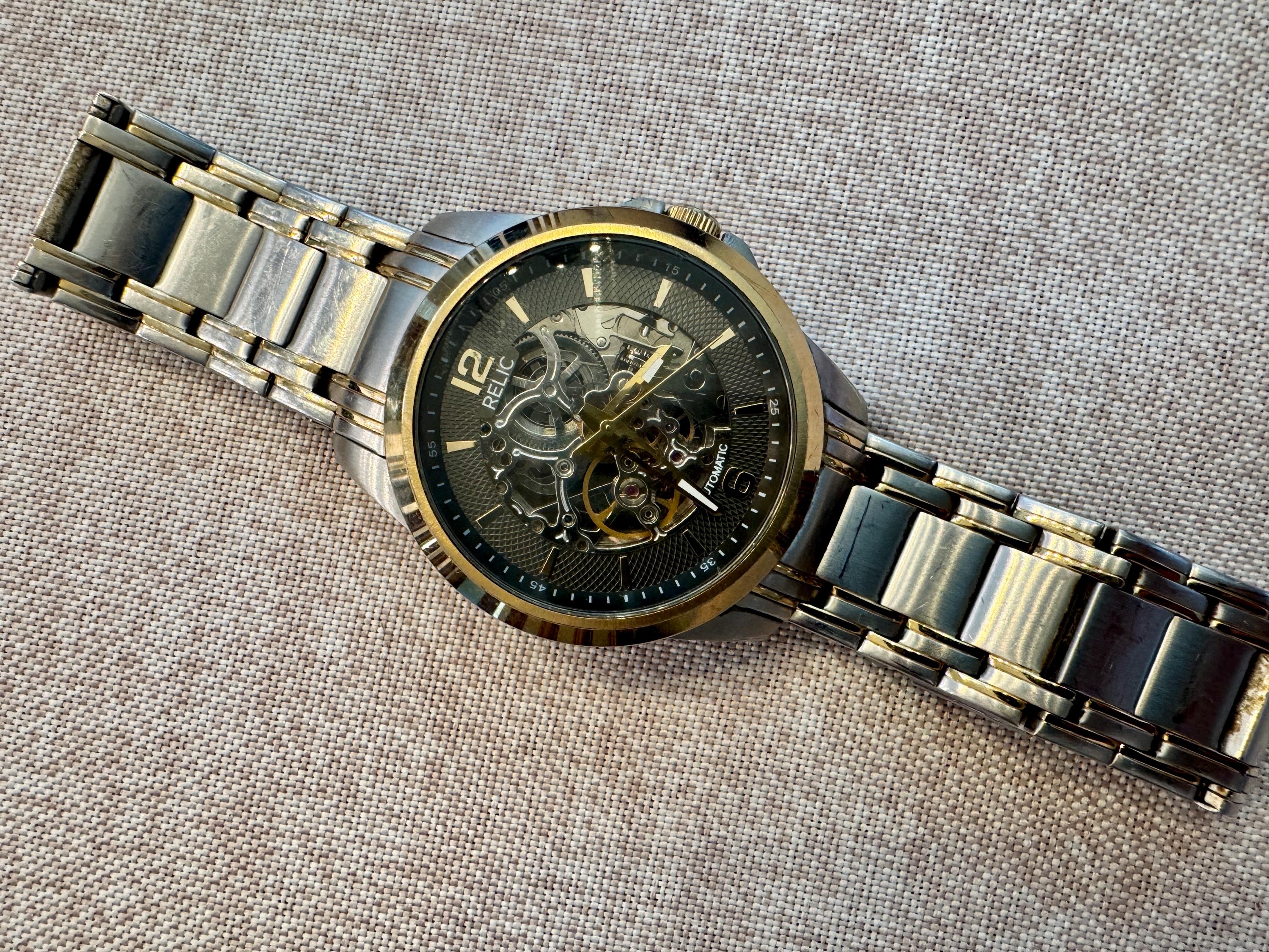 Relic by Fossil Automatic Skeleton Men’s Watch - Etsy