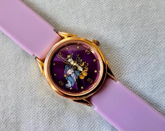 Vintage Timex Winnie the Pooh 1990s Disney Gold Tone  display picture 1