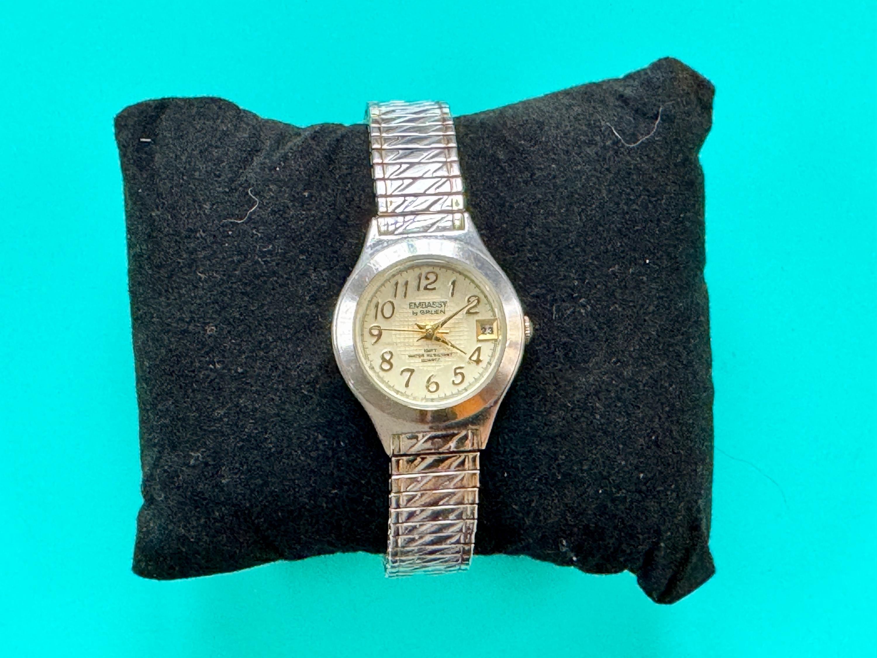Vintage Embassy by Gruen Stainless Steel GEM9023 Watch Japan Embassy by Gruen Watch - Etsy main image 3