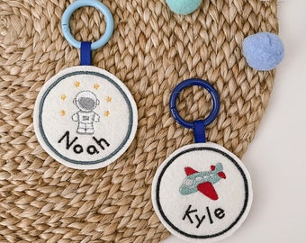 Kids Round Name Tag | Bag Key Chains | Boys Girls Bag Tag