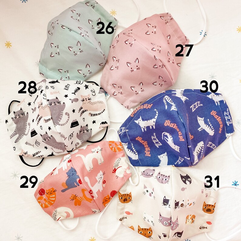 NEW Face Mask with Filter Pocket and Nose Wire Cotton Face | Etsy