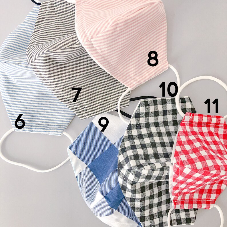 NEW Face Mask with Filter Pocket and Nose Wire Cotton Face | Etsy