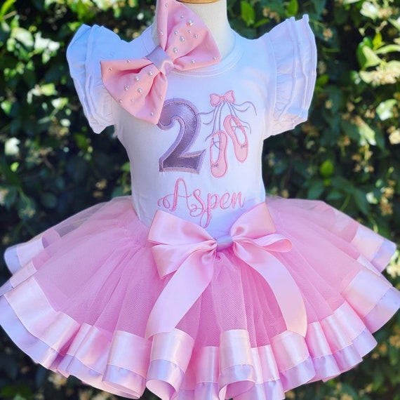 Traje de bailarina con tutu para cumpleanos y lazo Etsy Espana