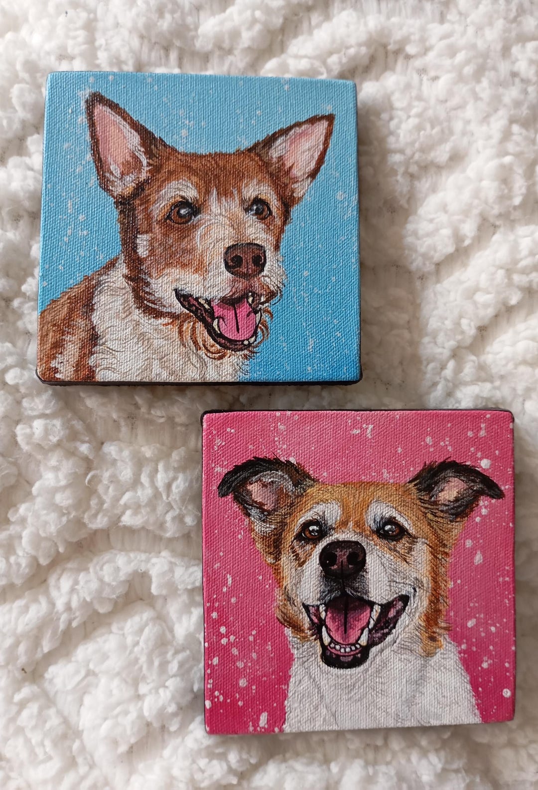 Custom Pet Portrait Hand Painted - Etsy