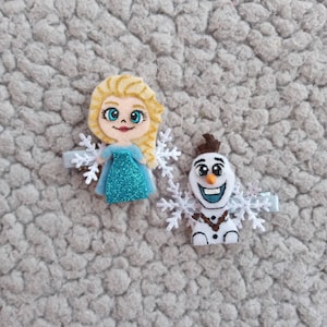 Frozen hairclips (Fan art)