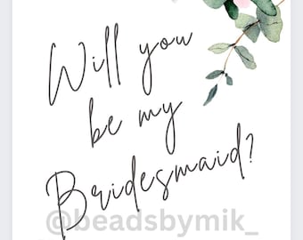 Bridesmaid Proposal Digital Design