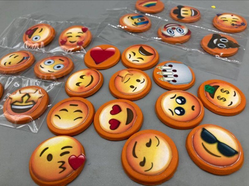 Emoji Edible Emoji Fondant Emoji Sugar Emoji Emoji for Etsy Canada