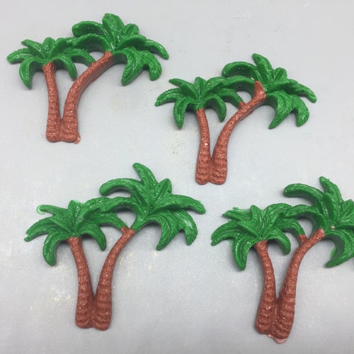 Double Palm Tree Made From Fondant Sugar Palm Tree Tropical Etsy
