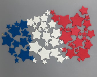 Stars from sugar, gum paste, fondant