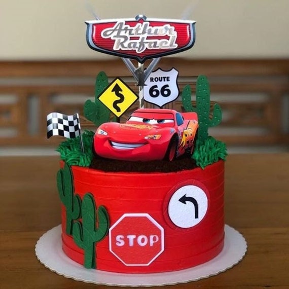 Cars Theme Cake Topper -  Finland