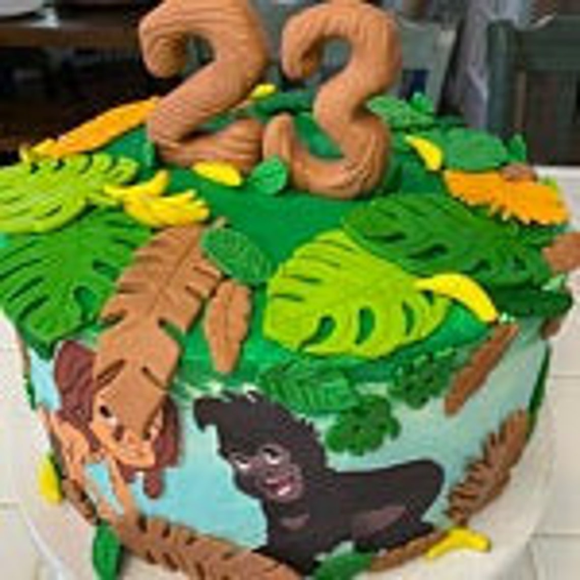 Sugar fondant variety leaves for jungle theme cakes and Etsy