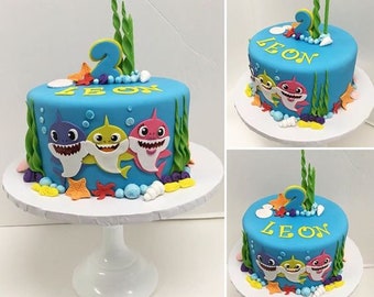 مسابقة صورة عرضة لل Baby Shark Cake Theme Snssri Org