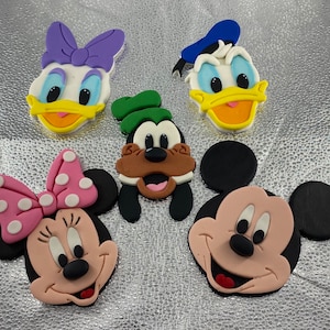 Minnie Mouse, Minnie Mouse and Mickey Mouse sugar cake decoration, Minnie Mouse fondant cake topper,Mickey Mouse fondant cake topper,