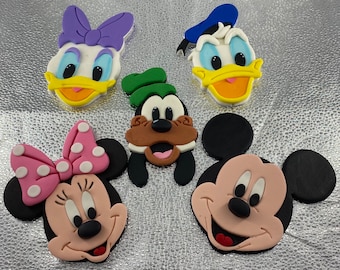 Minnie Mouse, Minnie Mouse and Mickey Mouse sugar cake decoration, Minnie Mouse fondant cake topper,Mickey Mouse fondant cake topper,