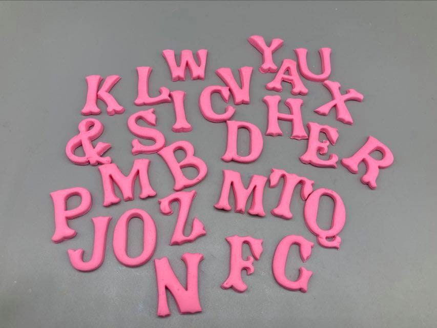 Fondant Edible Letters for Birthday Cake or Cupcake Decorations Any  Color-vegan 