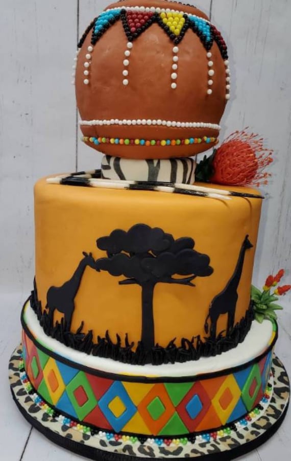 Safari Cake Decoration Animal Silhouettesugar Silhouette Etsy Ireland