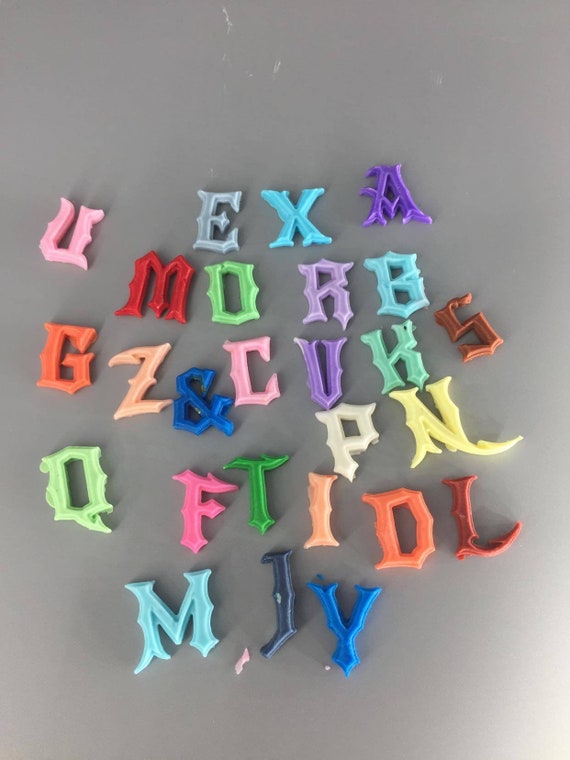 Sugar Letters, Alphabet, Letters for cakes and cupcakes, Fondant letters,  Cake decoration,Edible fondant letter decorations #1