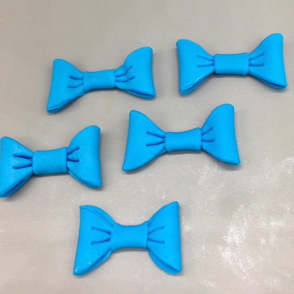 Fondant,sugar, edible bow ties for cakes and cupcakes,gender reveal #4