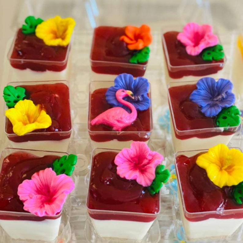Hibiscus Tropical Edible Flowers for Cake Cupcake Cake Etsy
