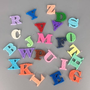 Letters, Alphabet, Fondant letters, Cake decoration,Edible fondant letter decorations #5