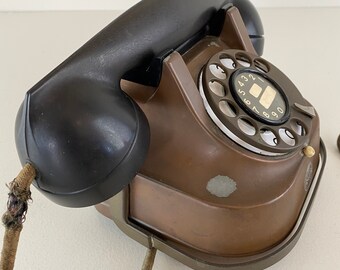 Ancien Téléphone Bakélite PTT - Modèle RTT-56 A Avec Poignée