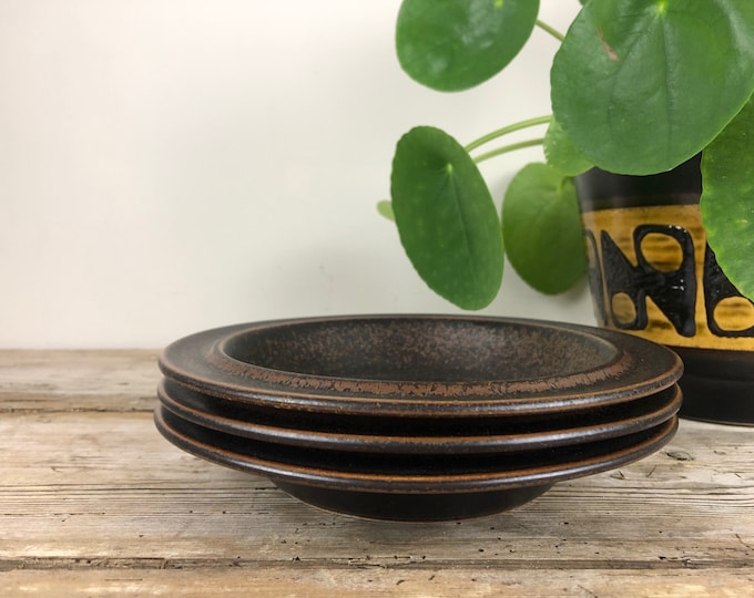 Arabia Ruska soup plates, deep plates, sets of 2 or 3 plates Ulla Procopé mid century Finnish design 1960's