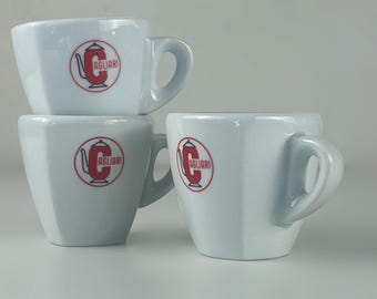 Atractivas tazas de espresso italiano vintage, Cagliari caffè, Richard Ginori años 70 / IPA años 70