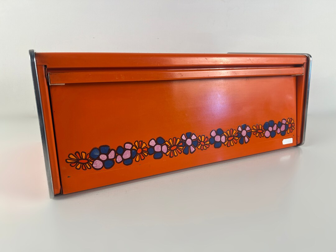 Brabantia Orange Metal Bread Box, Brabantia Bread Box With the diana