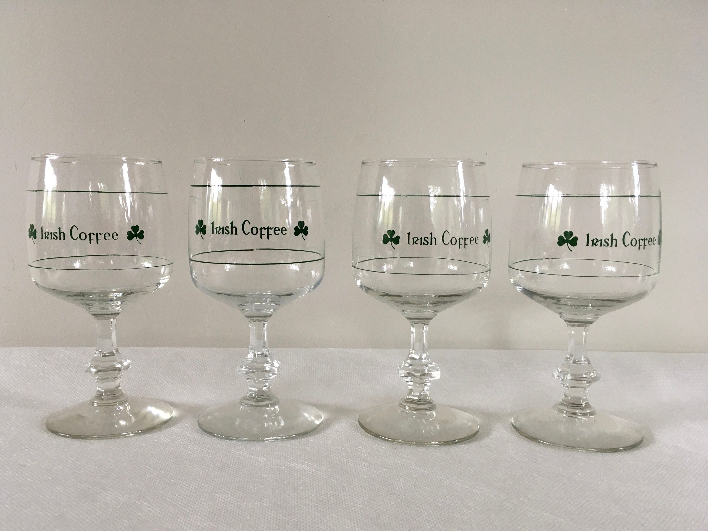 4 Vintage Irish Coffee Glasses From the 70s