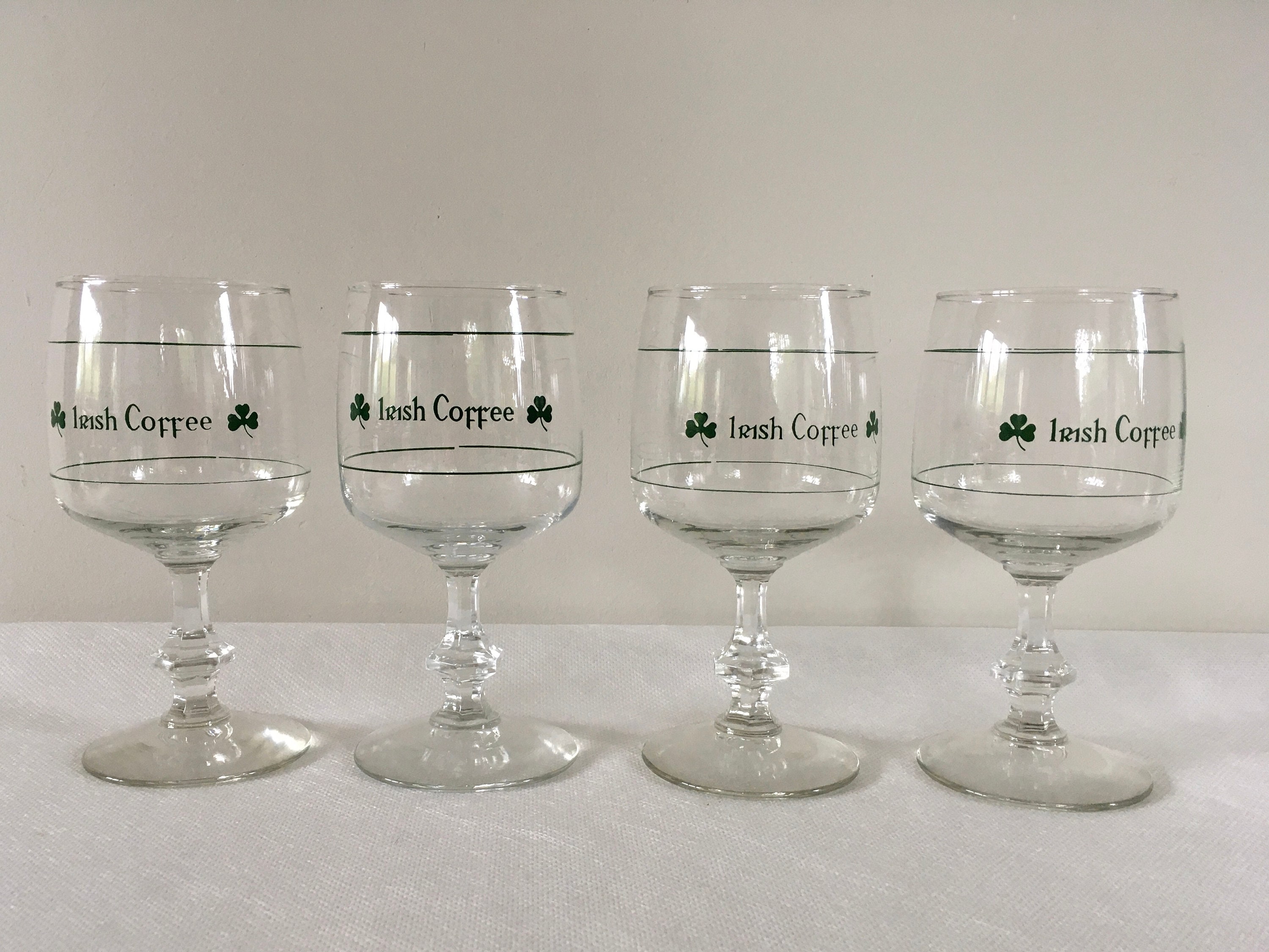 Set of 6 Vintage Irish Coffee Glasses From the 1970s, Durobor