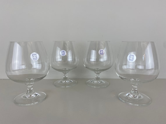 Vintage Schott Zwiesel Special XXL Crystal Cognac Glasses Set Etsy