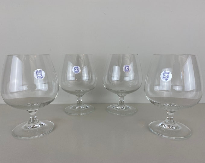 Vintage Schott Zwiesel Special XXL crystal cognac glasses, Set of 2 or 4, brandy snifters, rum snifters, balloon tasting glasses, 1970's