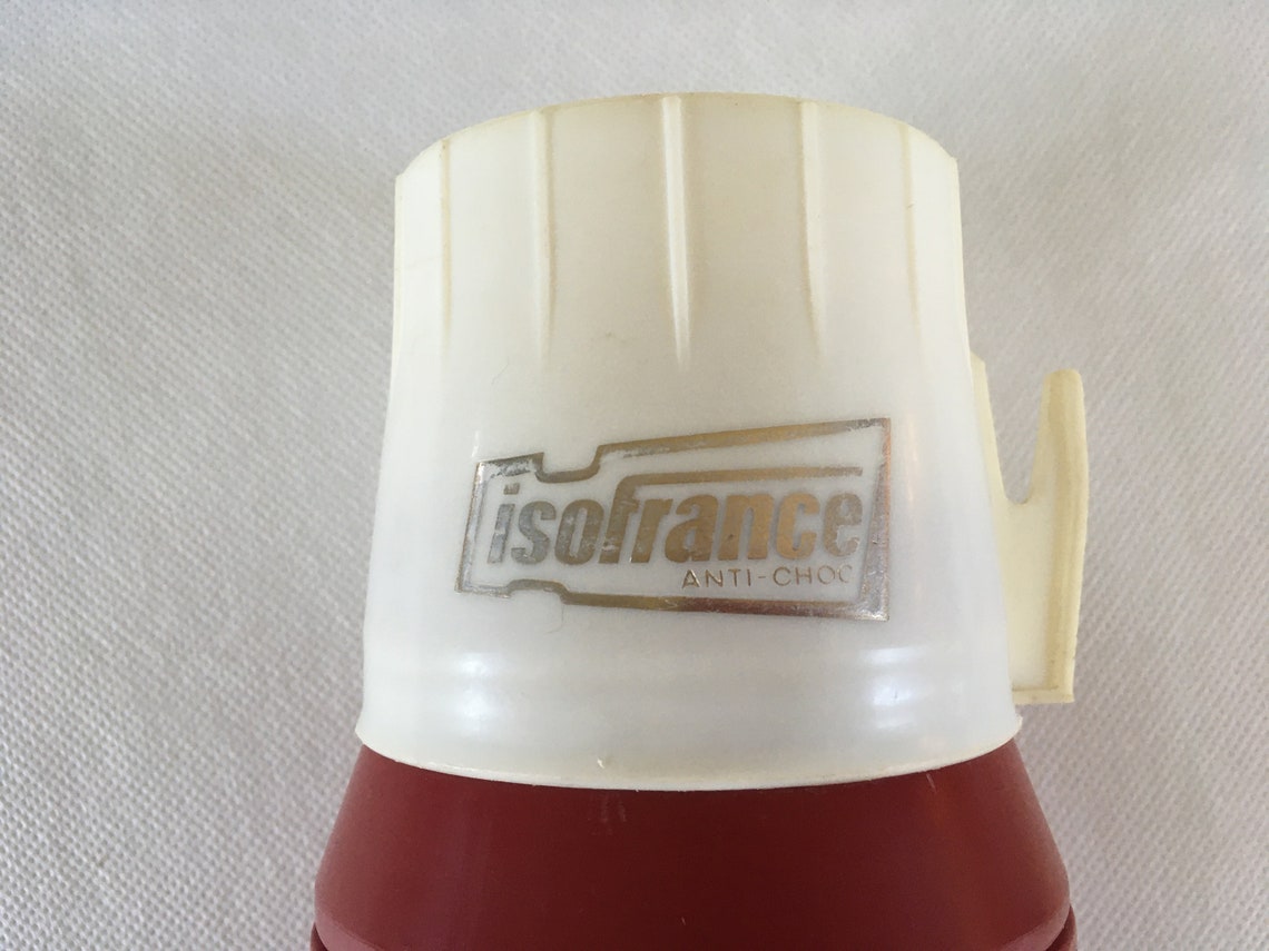 Vintage Thermos Bottle ISO FRANCE Made in Belgium off White Etsy