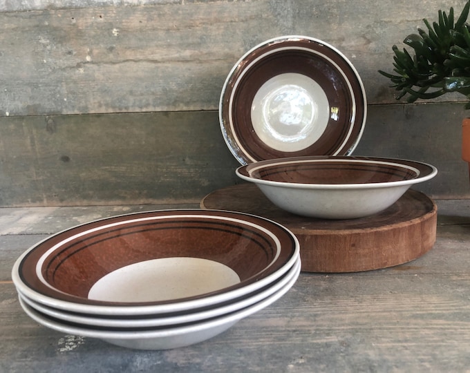 Sets of 2 or 3 plates, Rörstrand Isolde soup (deep) plates | Mid century modern design by Rörstrand Sweden 1970s