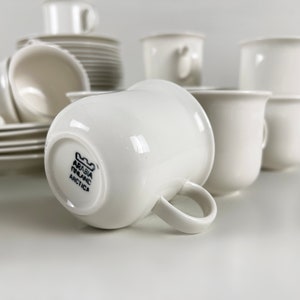 Arabia Artcica coffee cup and saucer, Scandinavian minimalist design by Inkeri Leivo, Finland 1980s afbeelding 2