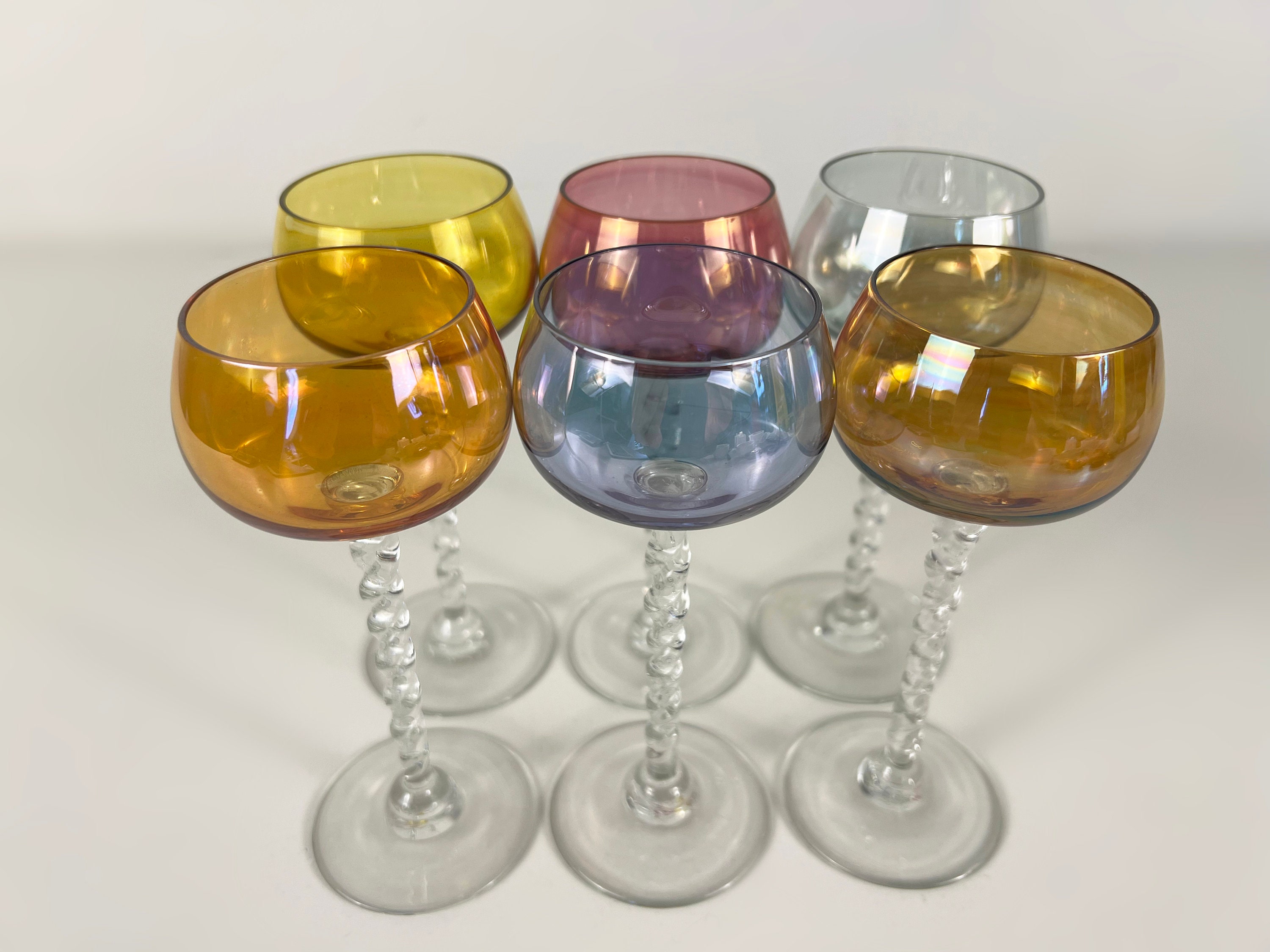 A set of 8 French Dessert Wine Glasses