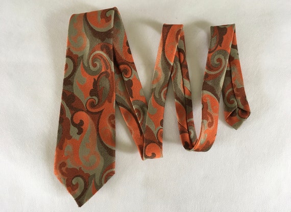 Colorful vintage A.F. Jansen necktie - hipster ti