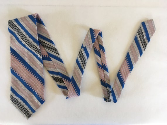 Colorful vintage Andhurst necktie - hipster tie -